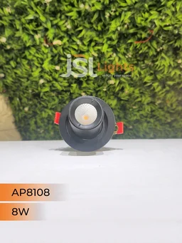 APRA 8108 8W Deep Recessed COB Pop Up Downlight - 8W, 4000K, Black