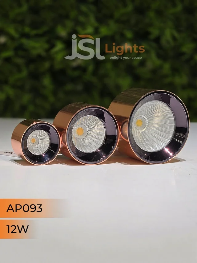 APRA 093 12W RG Round Surface Cylindrical Light - 12W, 3000K