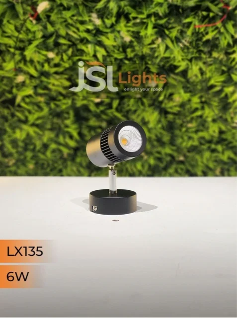 LX135 6W LED WALL SPOTLIGHT - 6W, 4000K, BLACK