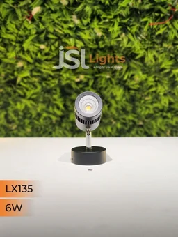 LX135 6W LED WALL SPOTLIGHT - 6W, 6000K, BLACK