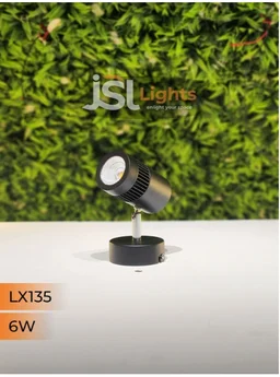 LX135 6W LED WALL SPOTLIGHT - 6W, 3000K, BLACK