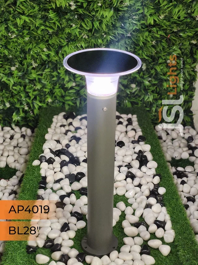 APRA APT4019 5W 11 Inches Solar Outdoor Gate Light - Bollard Light