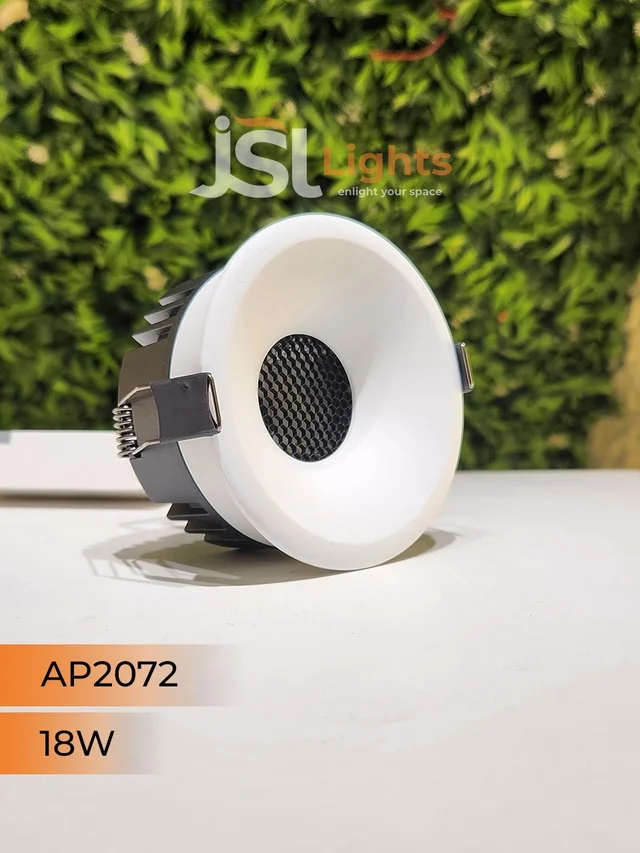 APRA AP 2072 18W White Deep Recessed COB Downlight - 18W, 3000K, White