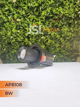 APRA 8108 8W Deep Recessed COB Pop Up Downlight - 8W, 4000K, Black