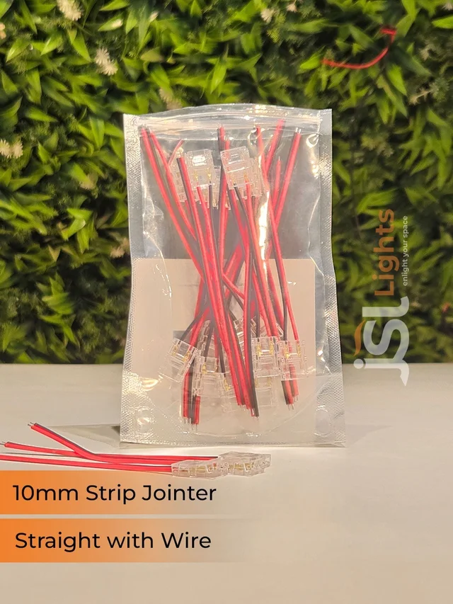 JSL APRA 10 mm Led Strip Jointer (20 Pcs Packing) - Wire With Jointer