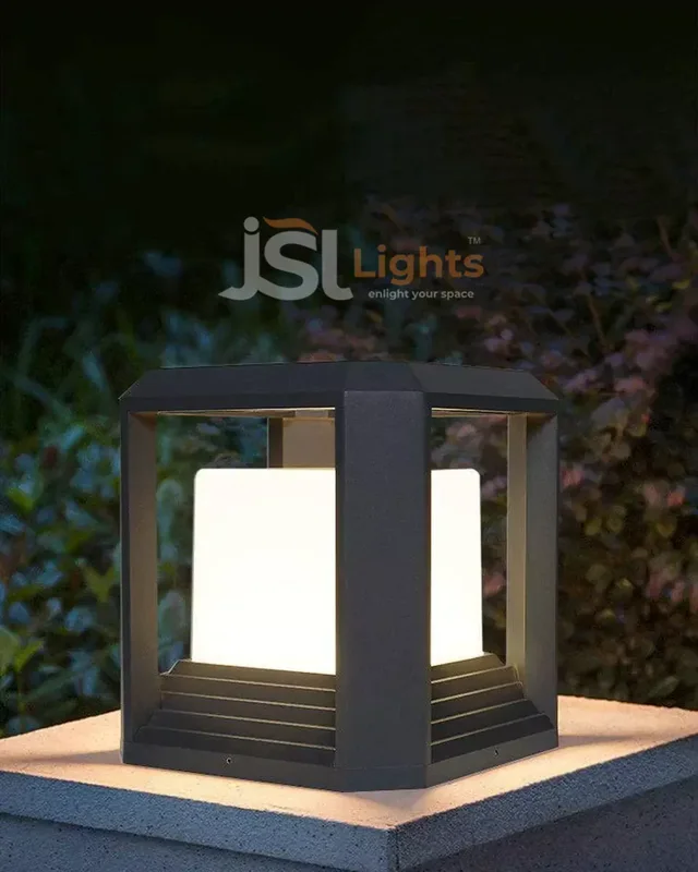 JSL 7788 11 Inches Outdoor Pillar Post Gate Light - Gate Light 11"