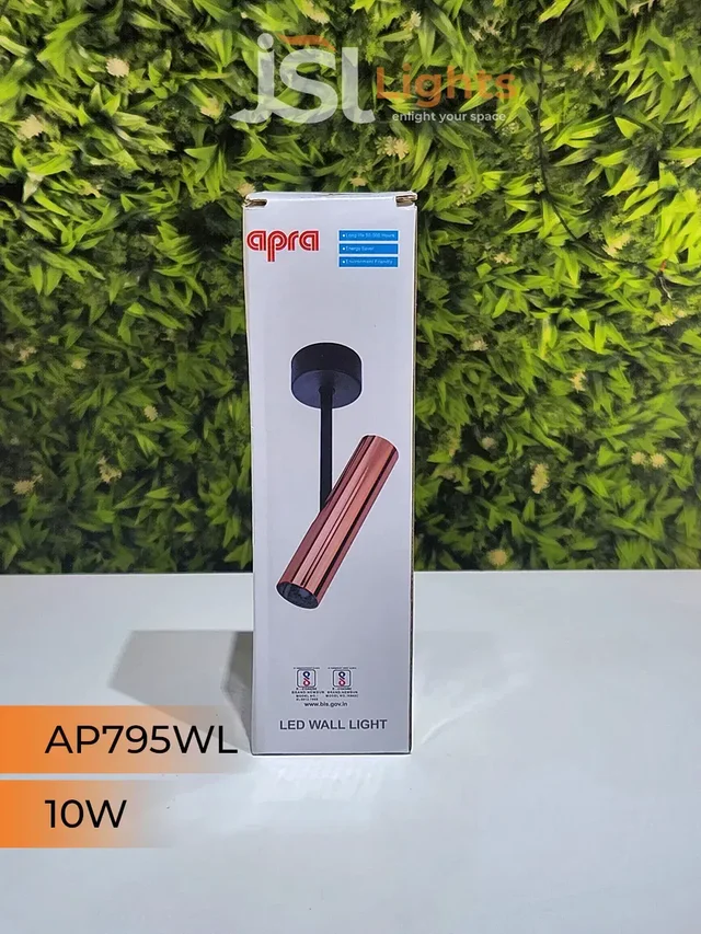 APRA AP795 6W Black RG Surface Wall Cob Focus Light - 10W, 3000K, Black RG