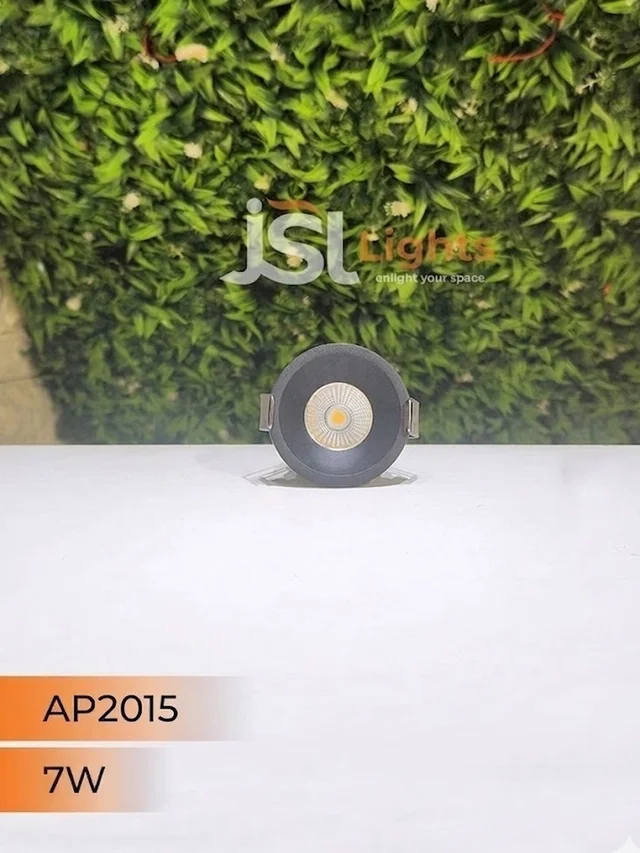 APRA 2015 Deep Recessed COB Downlight | Black & White Body, CRI 80, 130 Lumens/Watt, 2 Year Warranty - 7W, 4000K, Black
