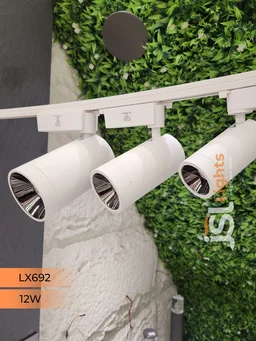 LX 692 12W LED Track Spotlight White Body - 12W, 6000K, White