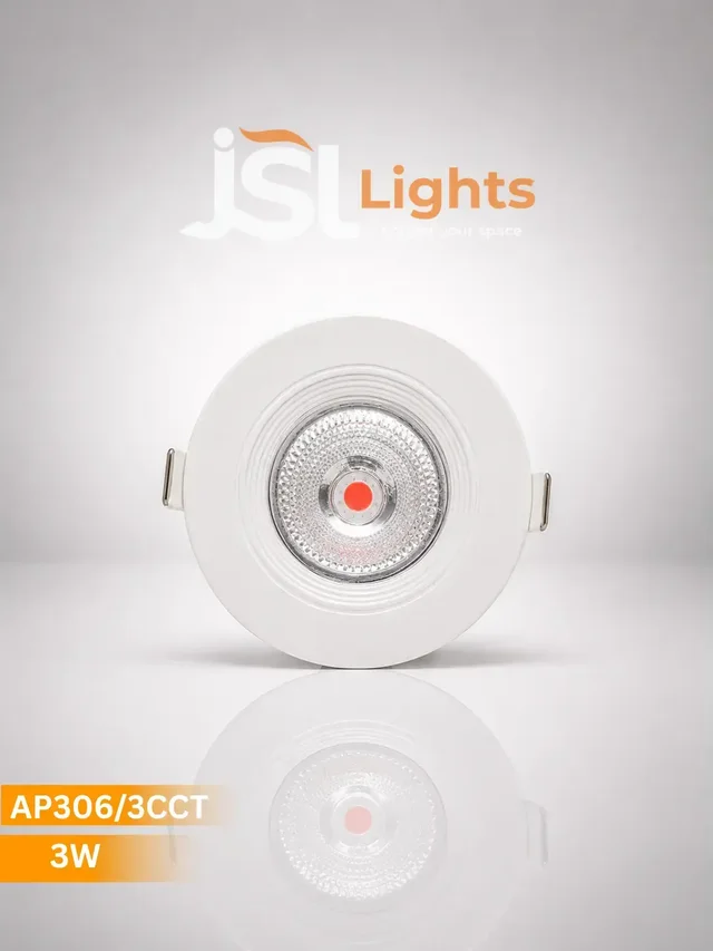 AP306 3W COB Recessed Spotlight - Anti-Glare White Body 3CCT Switchable Color - Ceiling Concealed Light - RED PINK PURPLE