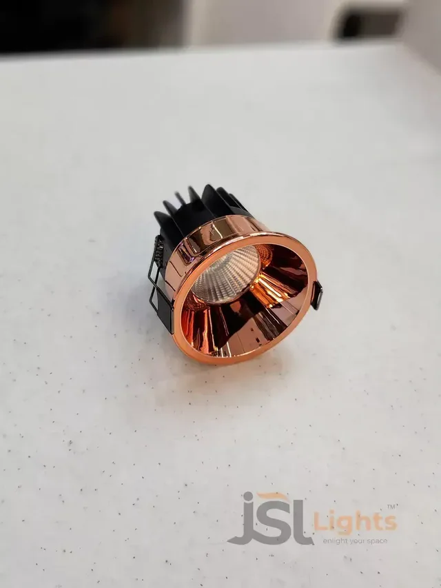 APRA AP2015A 12W Rose Gold Recessed COB Downlight - 12W, 3000K