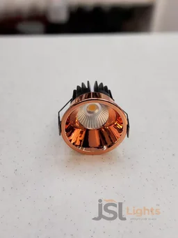 APRA AP2015A 12W Rose Gold Recessed COB Downlight - 12W, 3000K
