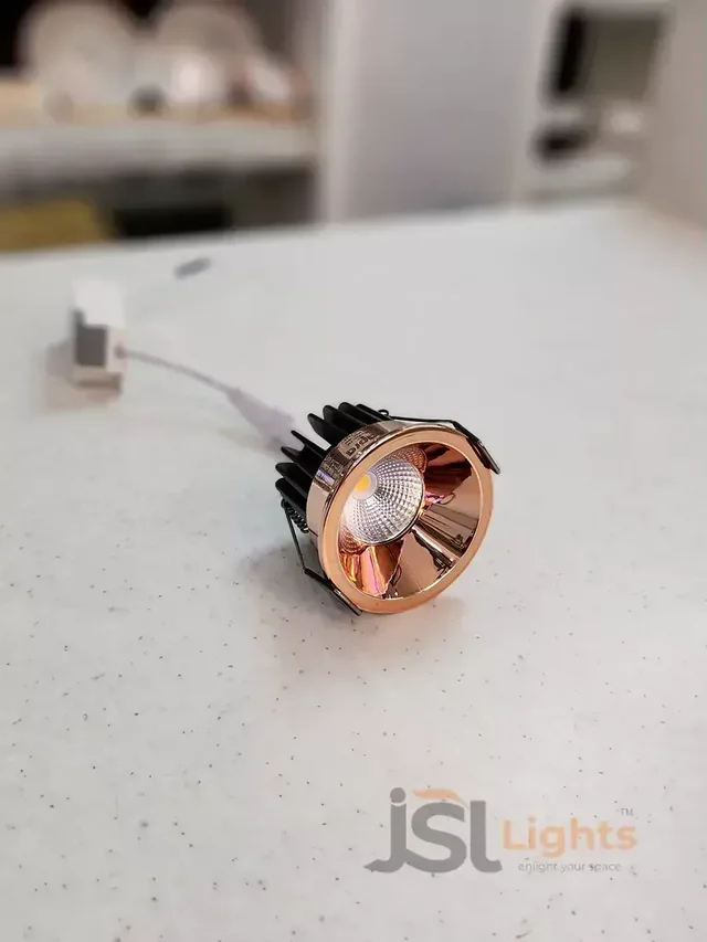 APRA AP2015A 7W Rose Gold Recessed COB Downlight - 7W, 3000K