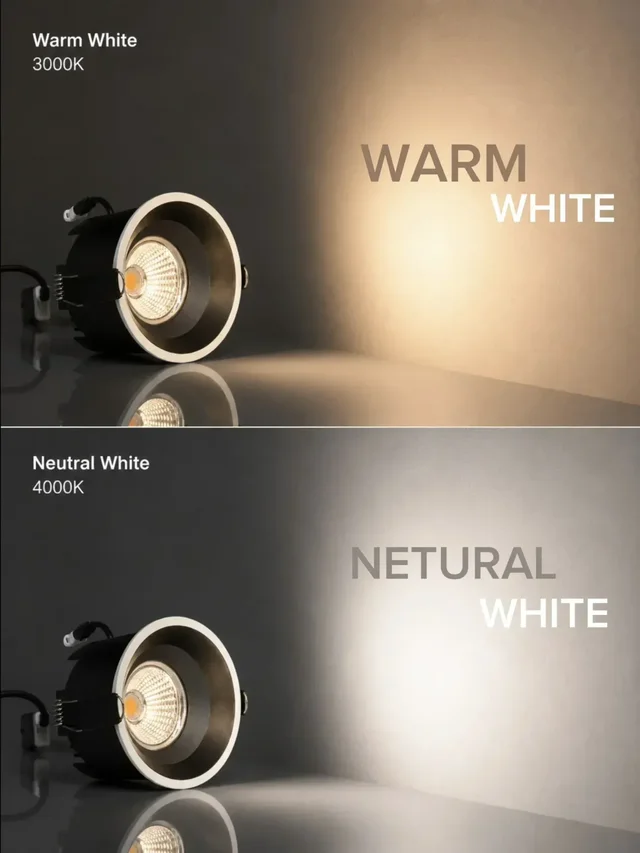 APRA AP-505 7W COB LED Recessed Downlight - Premium Black Ceiling Spotlight - Natural White Anti-Glare Concealed Light - 7W, 4000K