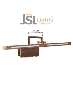 LX LED LX 396 12W Wooden Finish LED Mirror Light & Picture Light – 3 Colour Changing - Pack of 2