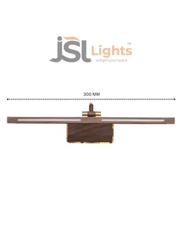 LX LED LX 396 12W Wooden Finish LED Mirror Light & Picture Light – 3 Colour Changing - Pack of 2