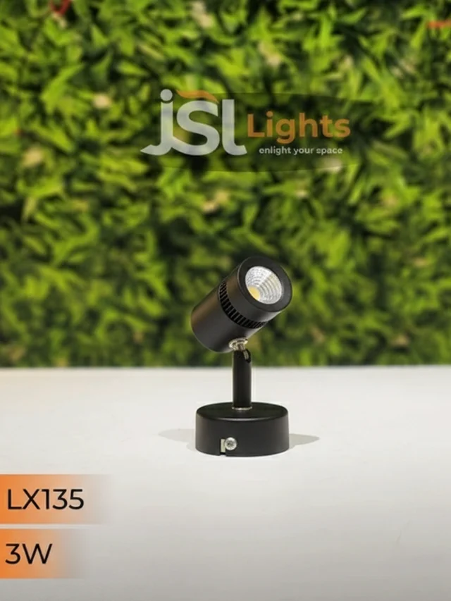 LX135 3W LED WALL SPOTLIGHT - 3W, 4000K, BLACK