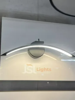 LX 876 12W Black Curve Mirror Light - 12W, 3000K, Black