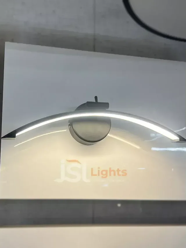 LX 876 12W Black Curve Mirror Light - 12W, 3000K, Black