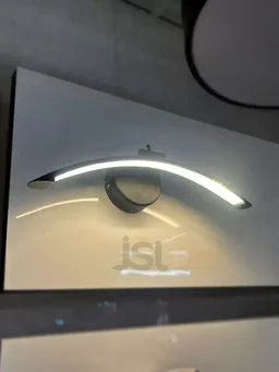 LX 876 6W Black Curve Mirror Light - 6W, 3CCT, Black