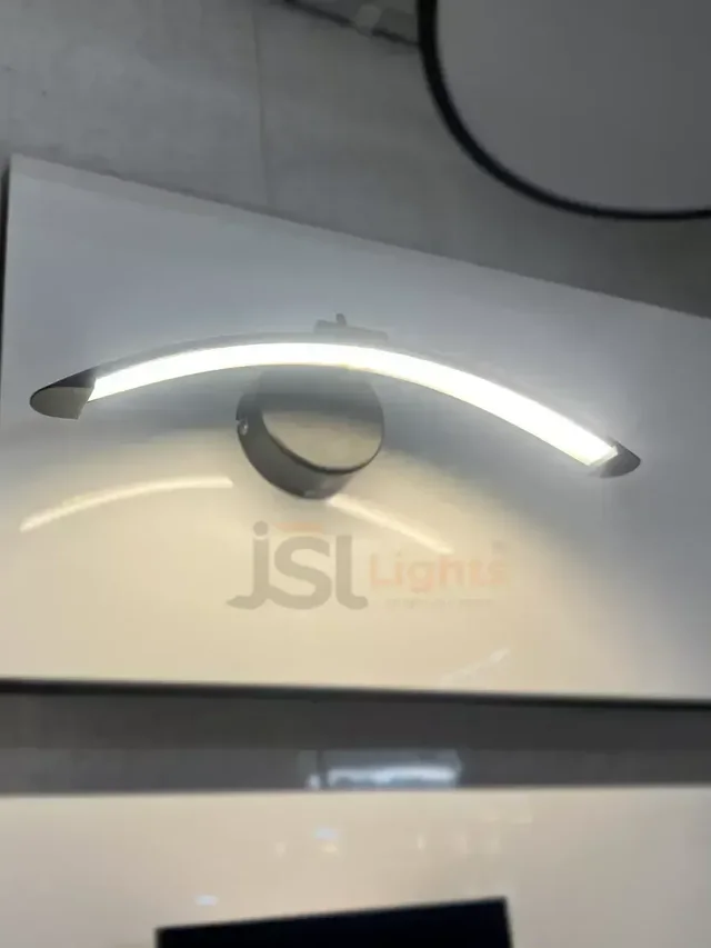 LX 876 6W Black Curve Mirror Light - 6W, 3CCT, Black