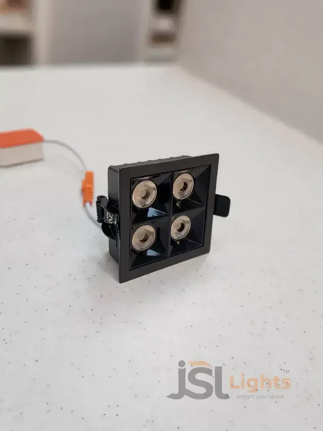 LX LX 935 8W Black PB Square Linear Spotlight - 8W, 4000K, Black