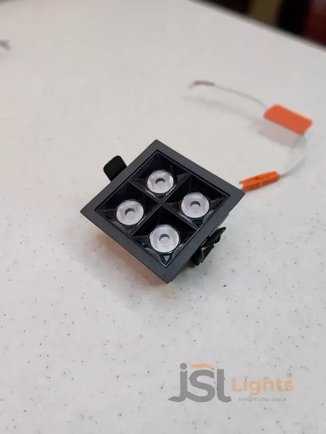 LX LX 935 8W Black PB Square Linear Spotlight - 8W, 4000K, Black