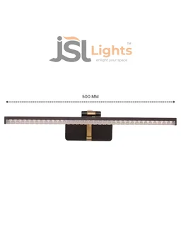 LX LED LX 373 12W Black Rose Finish LED Wall Mirror Light with 3 CCT Colour Changing | Picture Light - Pack of 2