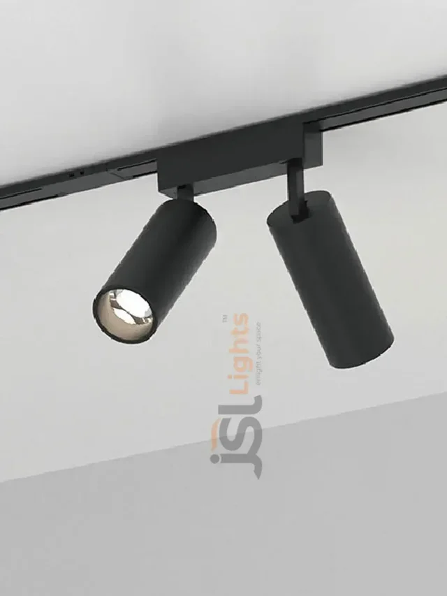APRA MG-07 10+10W COB Spot Magnetic Track Light - Natural White Premium Twin Dual Cylinder LED Adjustable Directional Spotlight (Matte Black) - 10+10W, 4000K