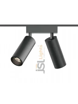 APRA MG-07 10+10W COB Spot Magnetic Track Light - Natural White Premium Twin Dual Cylinder LED Adjustable Directional Spotlight (Matte Black) - 10+10W, 4000K