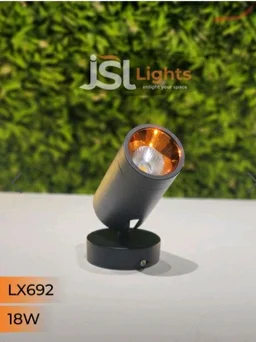 LX 692 30W LED Wall Spotlight Black Body - 3W, 3k, Black