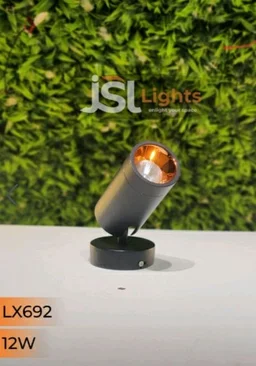 LX 692 30W LED Wall Spotlight Black Body - 3W, 3k, Black