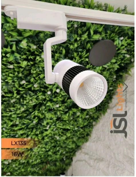 Lx LX 135 16W LED Track Spotlight White Body - 16W, 6k, BLACK