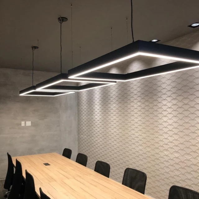 JSL LIGHT LED Office Hanging Light 1200×600mm for Conference Table & Commercial Office Lighting with Fulham Driver, Branded LED & 2-Year Warranty | JSL Lights
