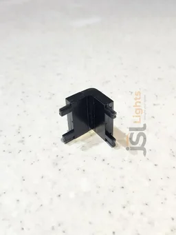 APRA MG TR01-1 Vertical Magnetic Surface Track Jointer - 90 Degree Wall-to-Ceiling Corner Connection Adapter for Premium Slim Track Rails (Matte Black) - TR01-1 Jointer