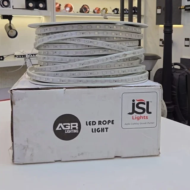 JSL/AGR RGB Rope Light with Controller – 50 Meter Roll, 5050 LED, 60 LEDs/Meter, 14mm PVC for Indoor & Outdoor Diwali Decoration - 2ROLL(100MT.)