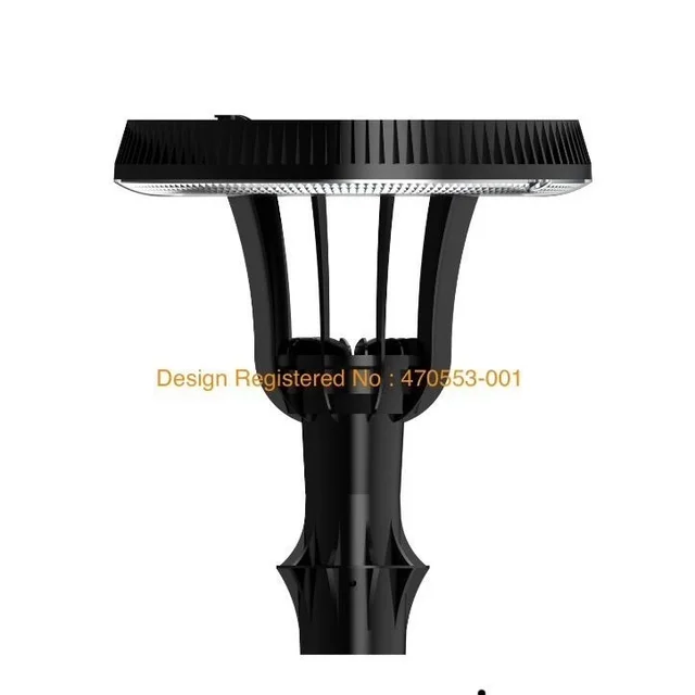 JSL LIGHTS JSL Fountain GREY PVC GATE LIGHT - OUTDOOR HOME DECOR GATE LAMP PILLAR | WARM WHITE 20W LED LIGHT