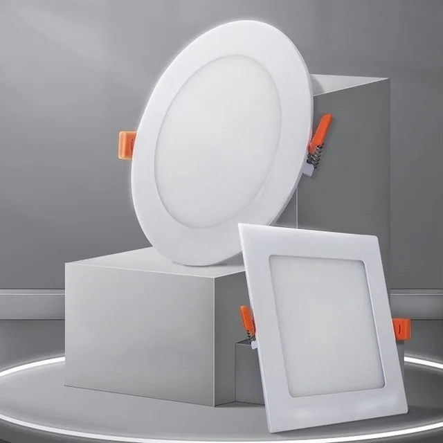 JSL LIGHTS AP078 Slim Metal Body Panel Light 8W–30W Round & Square for Home - Neutral White, Round, 8W