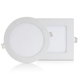 JSL LIGHTS AP078 Slim Metal Body Panel Light 8W–30W Round & Square for Home - Warm White, Square, 8W