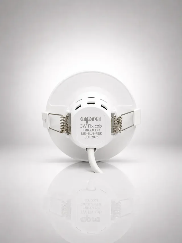 AP306 3W COB Recessed Spotlight - Anti-Glare White Body 3CCT Switchable Color - Ceiling Concealed Light - RED PINK PURPLE