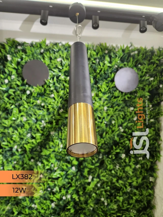 LX 382 Black GD12W Hanging Light - 12W, 3000K