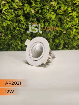 APRA AP2021 12W White Recessed COB Spotlight - 12W, 6000K