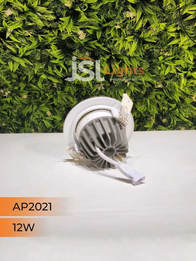 APRA AP2021 12W White Recessed COB Spotlight - 12W, 4000K