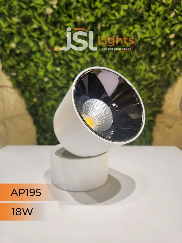 AP195 18W Adjustable Surface Cylindrical Light - 18W, 4000K, White