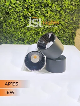 AP195 18W Adjustable Surface Cylindrical Light - 18W, 4000K, White
