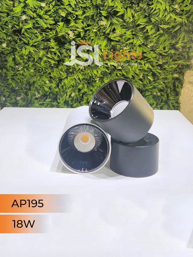 AP195 18W Adjustable Surface Cylindrical Light - 18W, 4000K, White