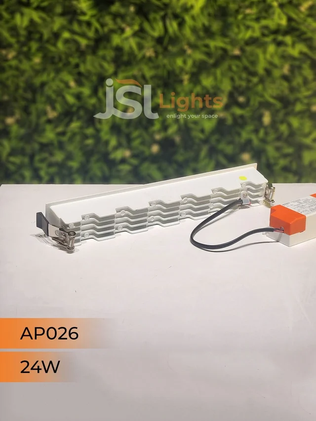 APRA AP 026 24W White Rose Gold Linear Recessed COB Light - 24W, 4000K