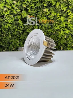 APRA AP2021 24W White Recessed COB Spotlight - 24W, 6000K