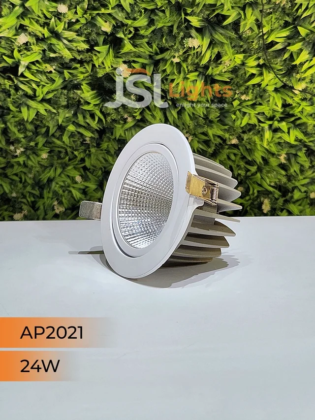 APRA AP2021 24W White Recessed COB Spotlight - 24W, 6000K