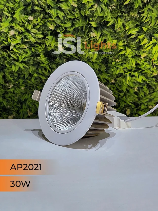 APRA AP2021 30W White Recessed COB Spotlight - 30W, 4000K